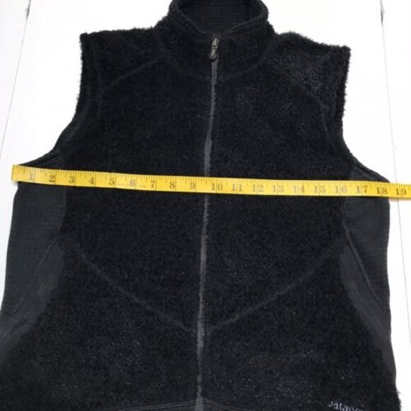 Patagonia Womens Waffle Synchilla Zip Vest Size M Black - Picture 5 of 6